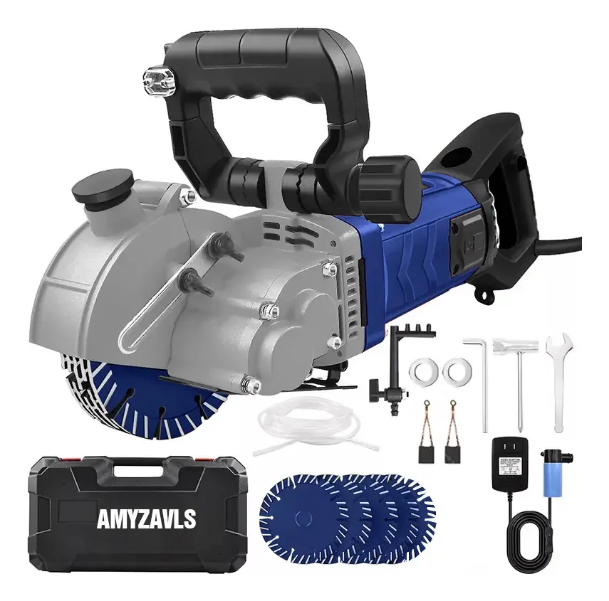 Máquina de ranhurar serras de parede de concreto Amyzavls 4800w