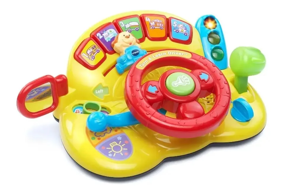 Brinquedo de volante Vtech com luzes e som