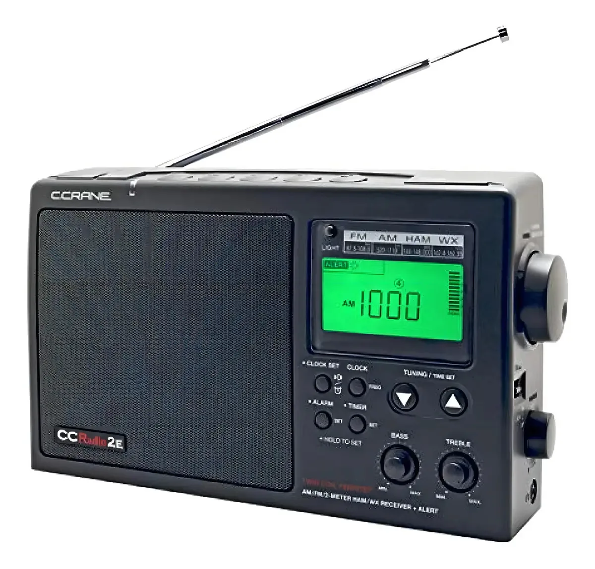 C.Crane CC2BE Rádio-2E AM/FM/SW Preta
