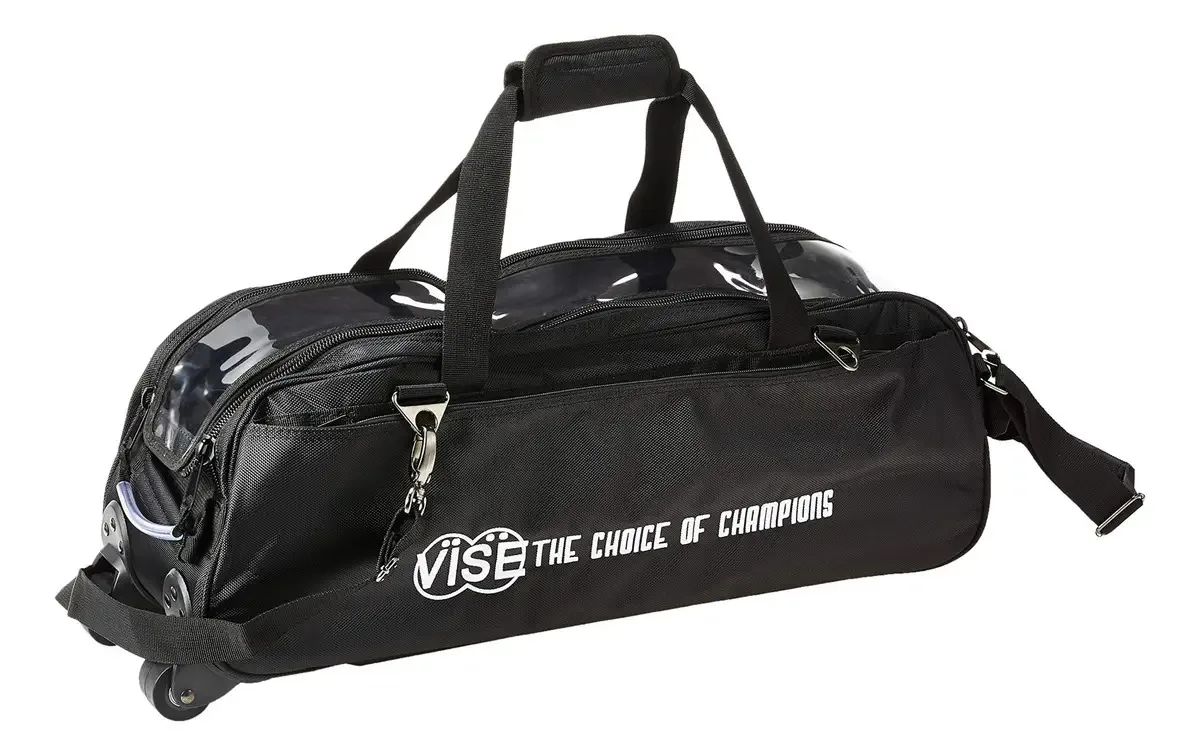 Vise - Bolsa de Boliche com Três Bolas, Cor Preta