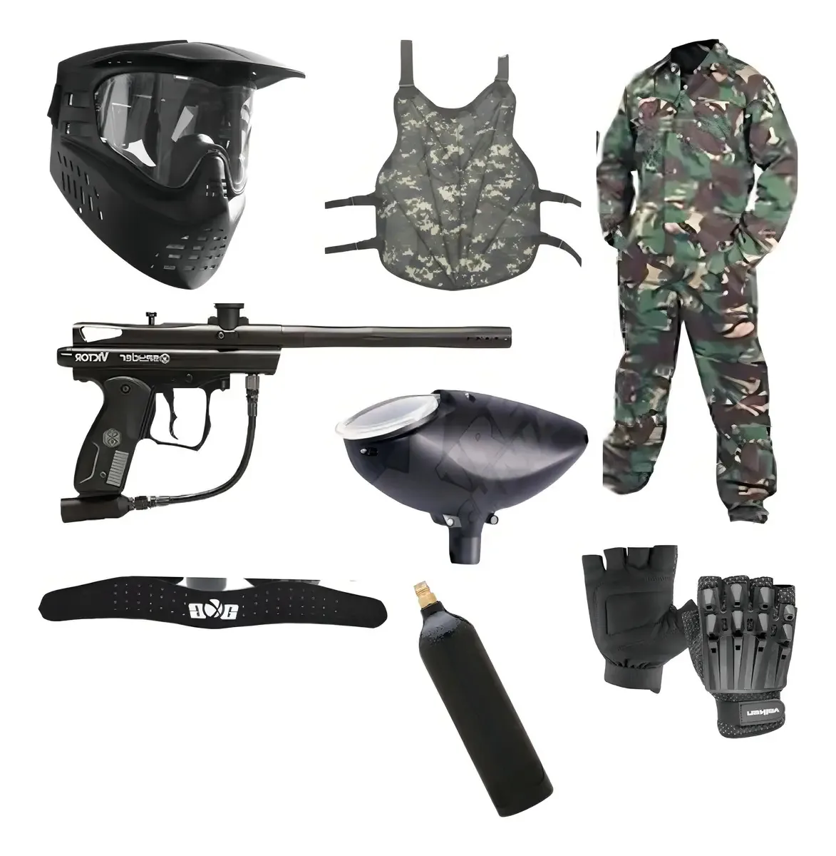 Marcador de pacote Victor Gotcha Paintball 6.68 Xchws P Spyder