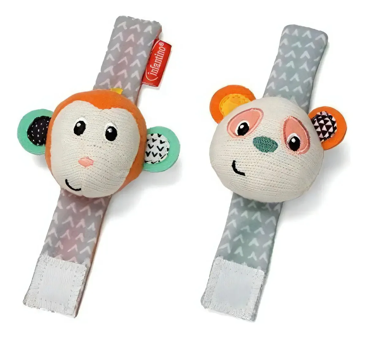 Infantino - Design de pulseira, macaco e panda