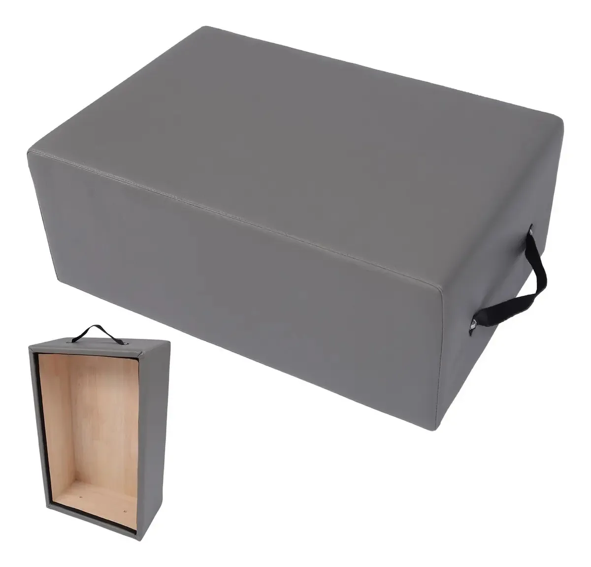 Caixa de Pilates Garveetech para Reformer, caixa de Pilates cor preta