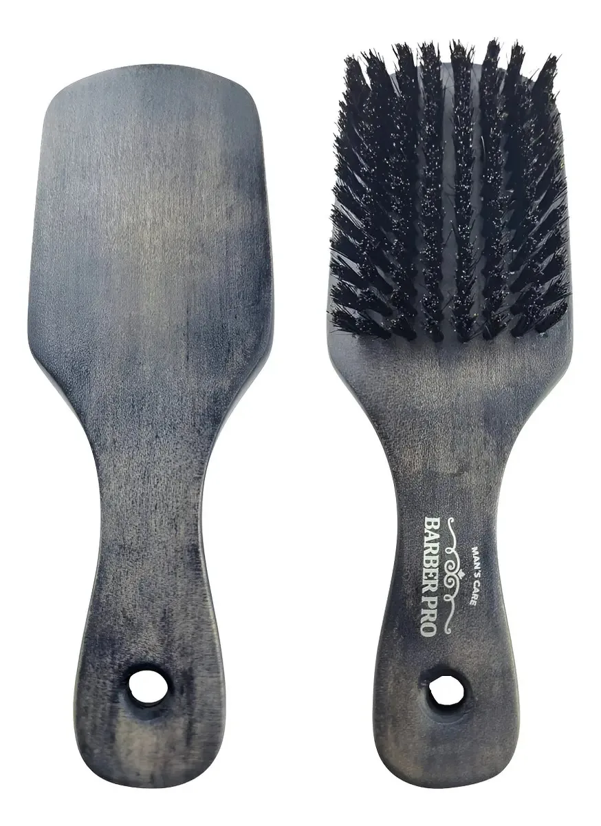 Escova Dégradé Barbeiro Para Barbearia Madeira Profissional