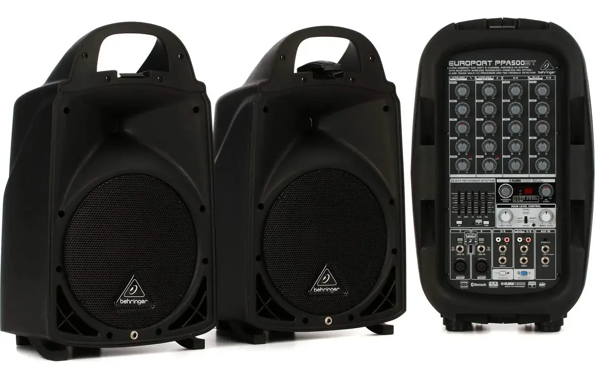 Behringer Ppa500bt Sistema Portátil, Cor Preta