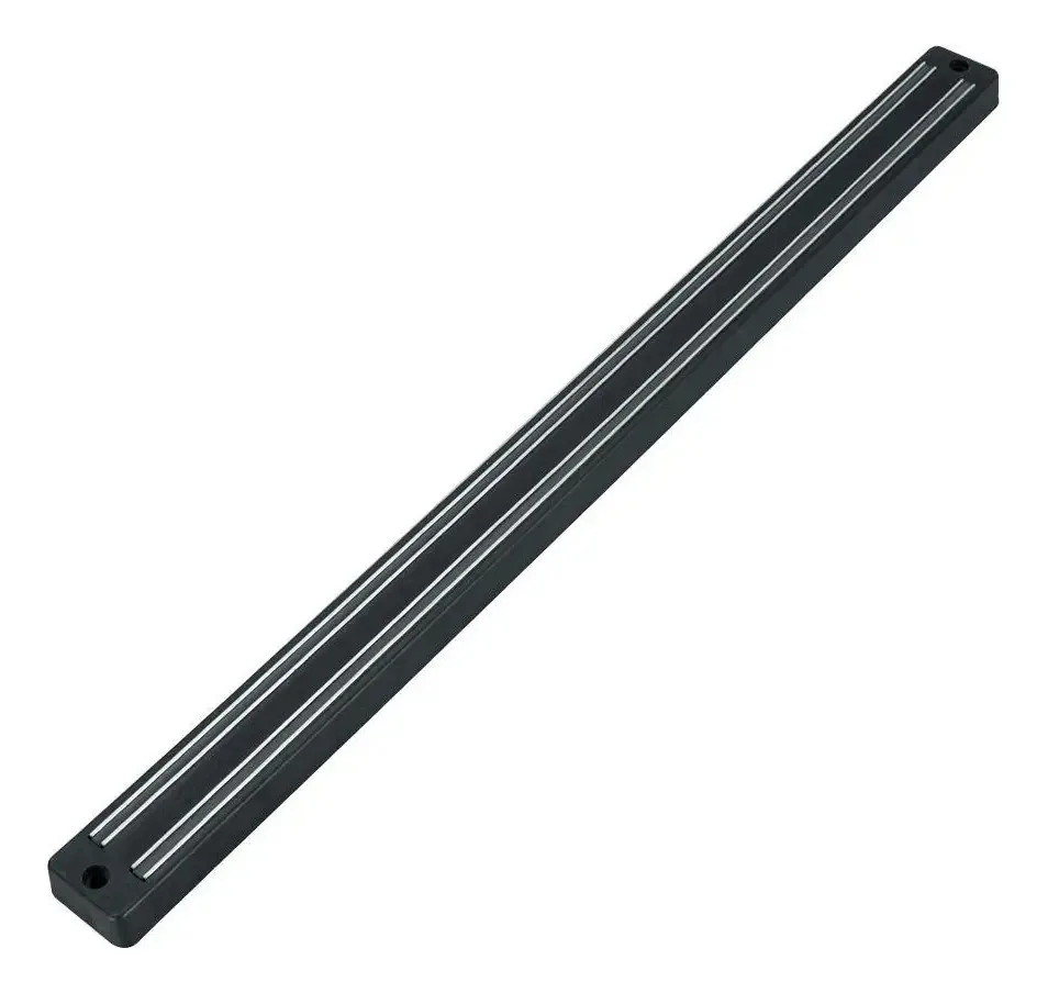 Facas magnéticas Magnet Double Bar Kitchen Wall House 33 cm, cor preta