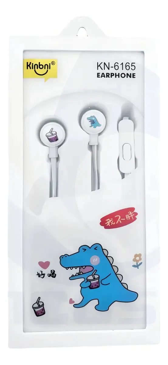 Fones de ouvido Figure com acessórios Lovely Color White4
