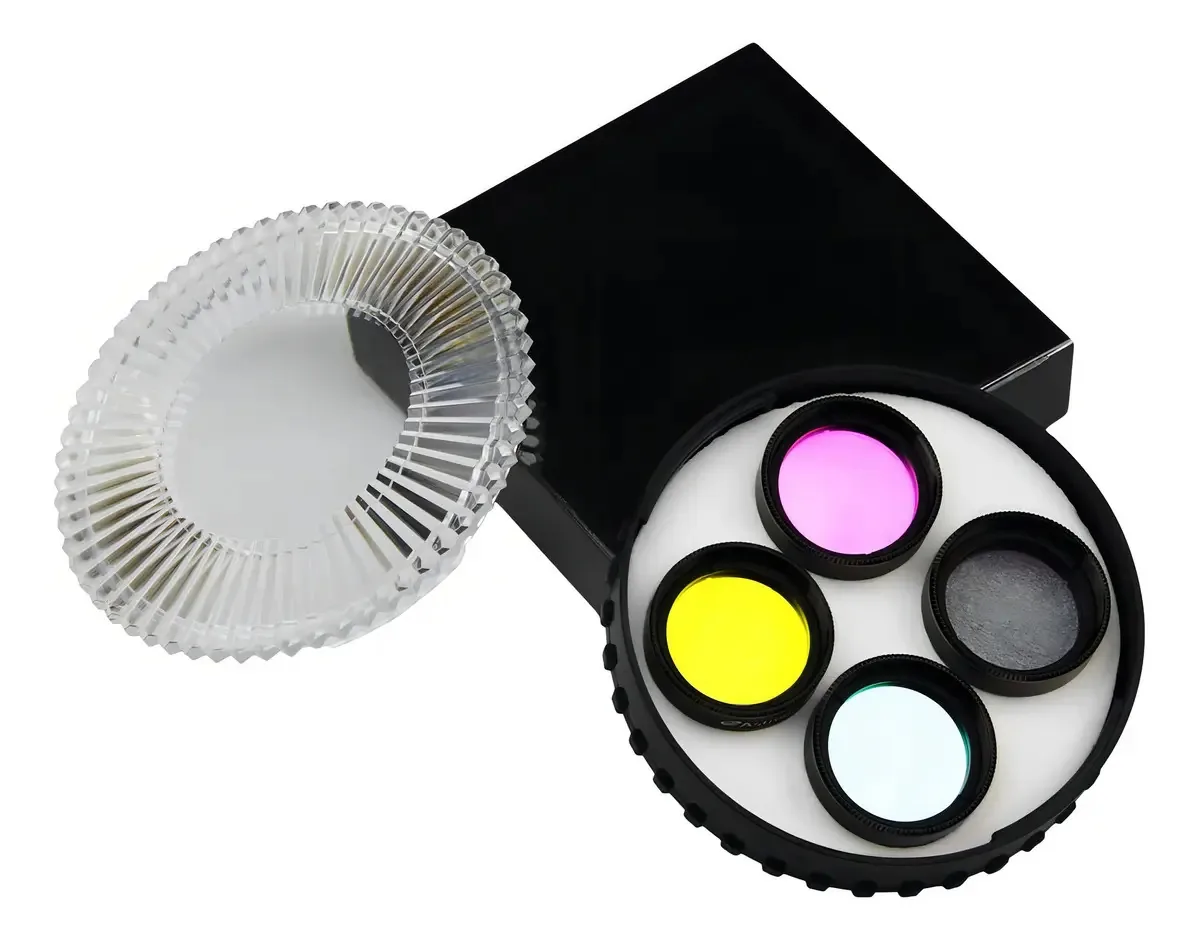 Conjunto de filtros Astromania Deluxe Telescope LRGB de 1,25 polegadas