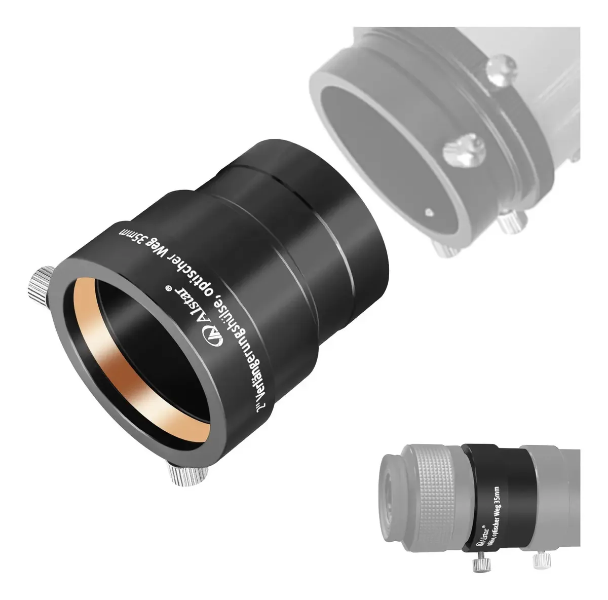Adaptador Alstar de 2 polegadas para telescópio e filtros