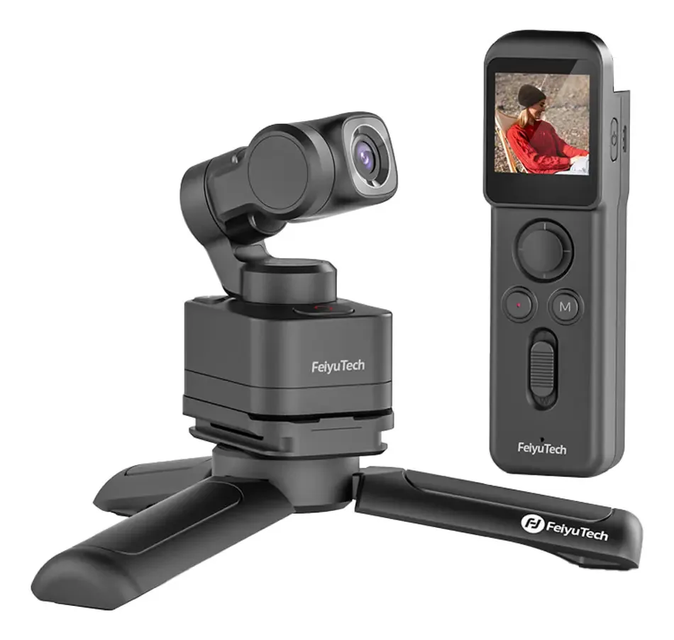 Câmera Portátil Estabilizada Feiyutech Pocket 3 Combo Preto