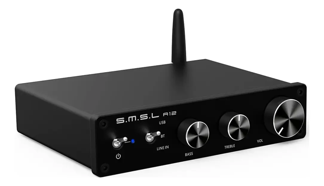 Amplificador de som S.M.S.L A12 preto