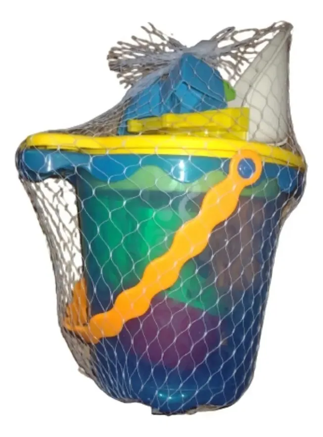 Conjunto de baldes e bobinas de praia Play Day Blue
