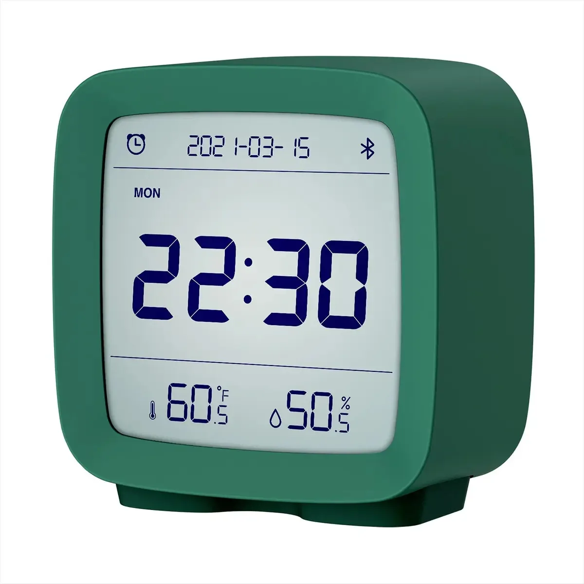 Despertador digital Bluetooth com alarme e termômetro