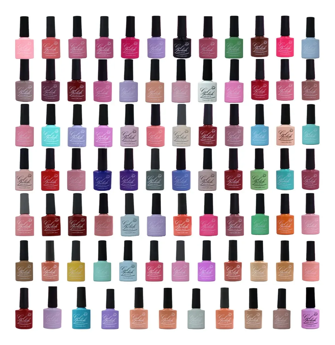 Kit 12 Esmaltes Gel 7.5ml Chic & Fun Unhas Uv Led Cor Especificado