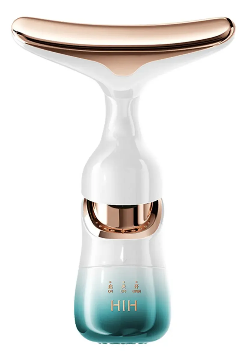 Facial Massageador Rosto E Pescoço Levantamento Antirrugas Cor Branco Pilha