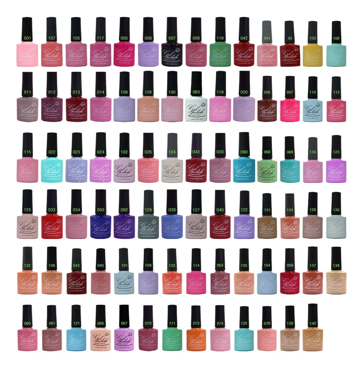 Kit 10 Esmaltes em Gel UV LED Chic & Fun 7.5 mL para Unhas