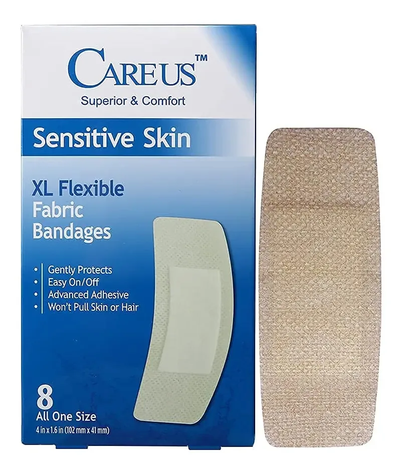 Bandagem para pele sensível Careus, bandagens flexíveis de tecido