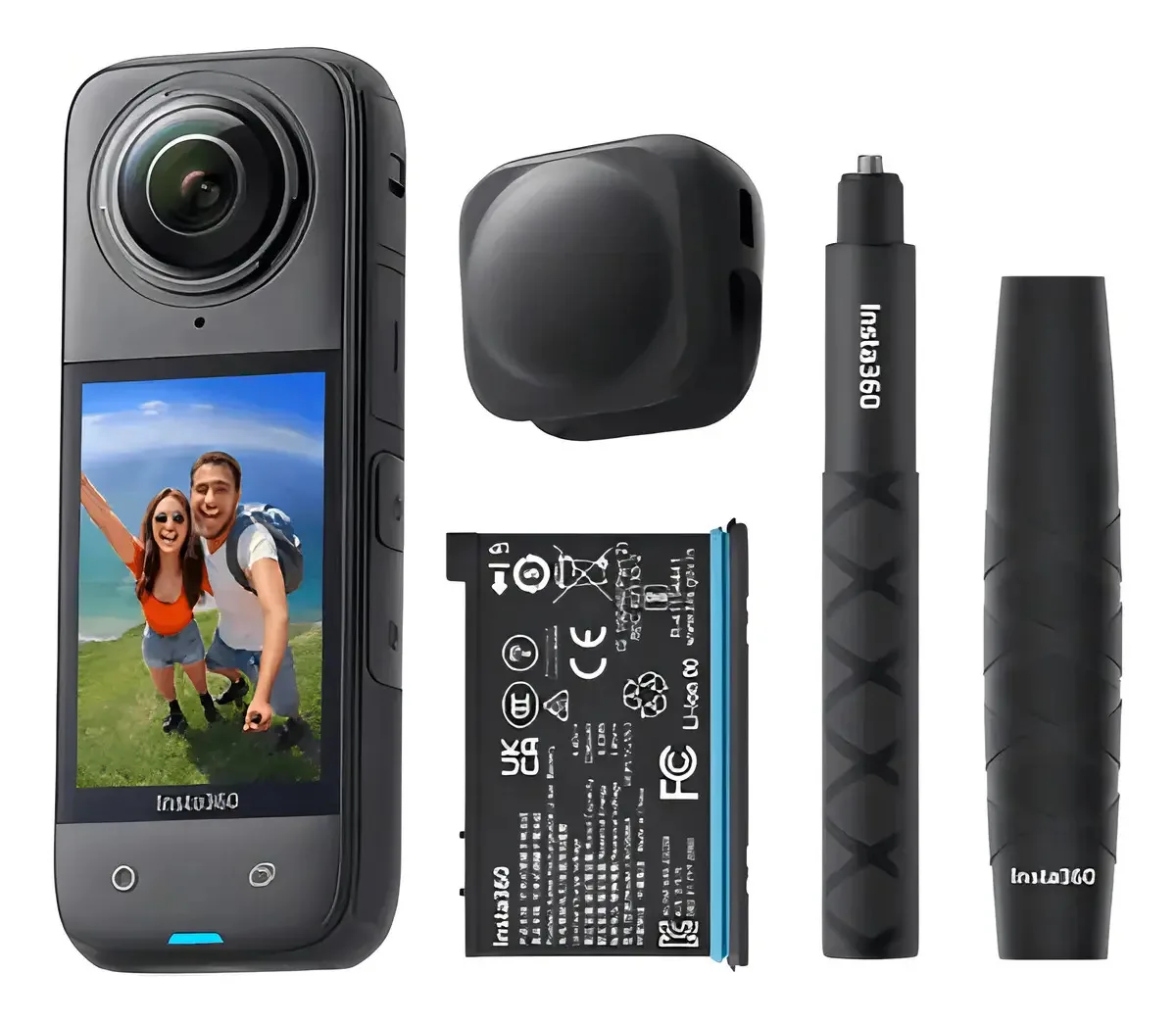 Camera De Ação Insta360 X4 Travel Bundle E Cor Cinza-escuro Cinza-escuro