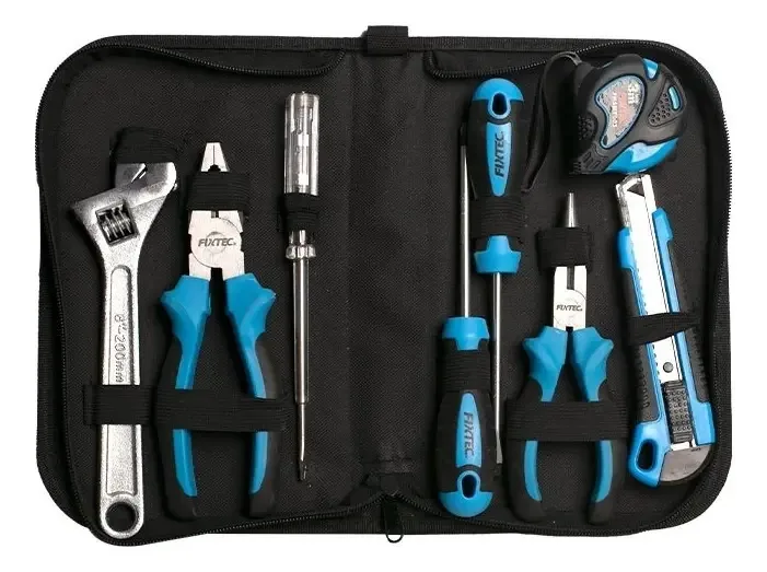 Kit prático de ferramentas manuais com estojo Fixtec