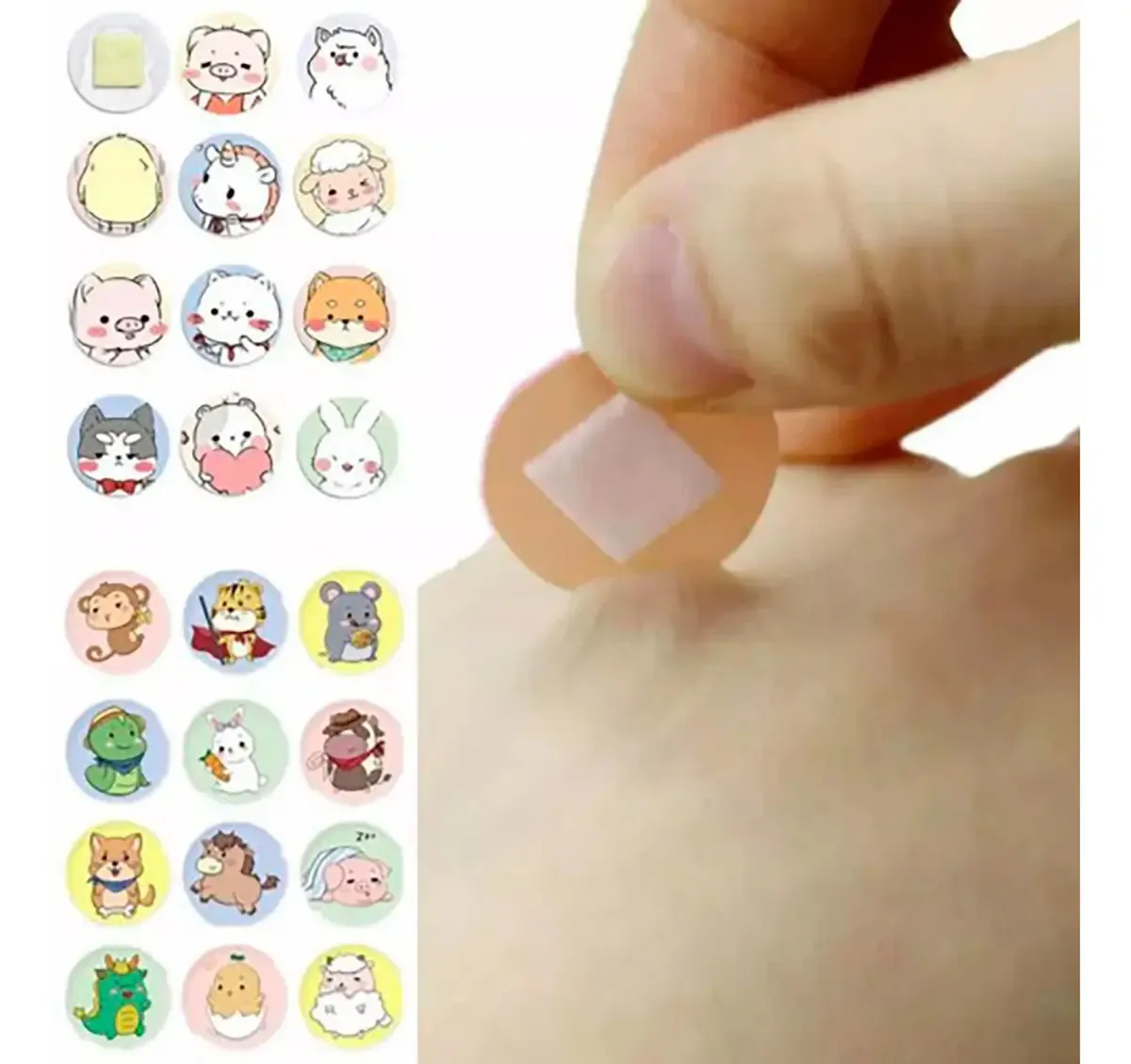 120 Curativos Redondos Band-Aid para Feridas Infantis