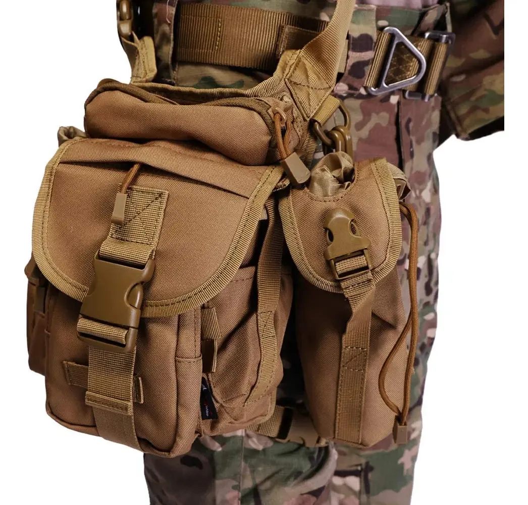 Bolsa Impermeável para Pernas Caídas Militares Cruzadas