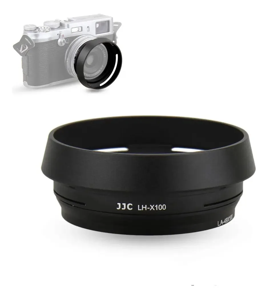 JJC LH-X100 Pára-Sol Redondo de Metal para Lentes - Diâmetro Ideal para Fotografia e Vídeo.