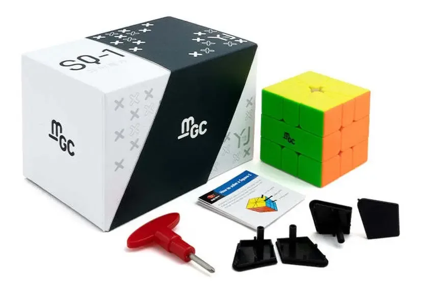 Cubo Mágico Square-1 Yj Mgc Magnético Stickerless Colorido