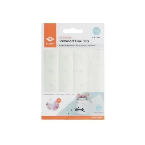 Adesivo Para Artesanato Em Pontos 5mm X100 Unidades Scrapbooking Cor COMOLAFOTO