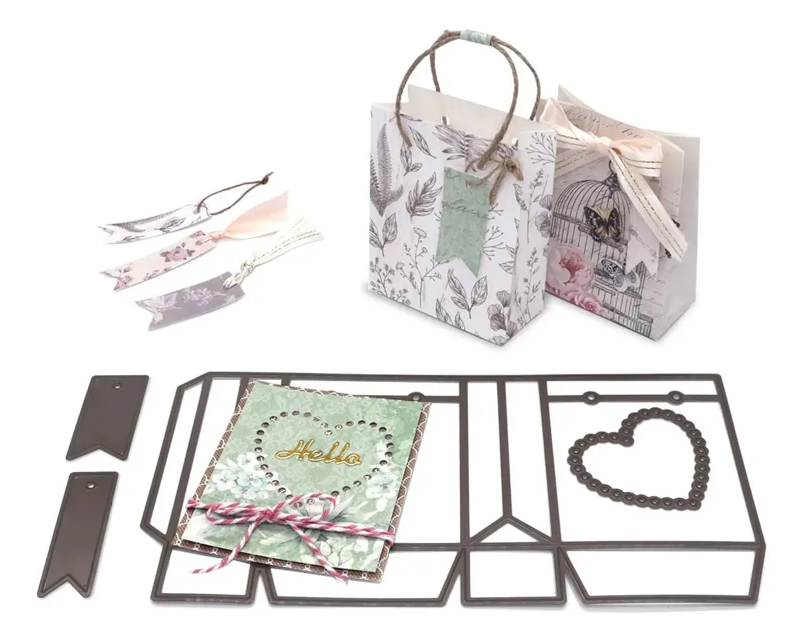 Bira Craft Boxes, matrizes de corte, desenhos variados, bolsa R