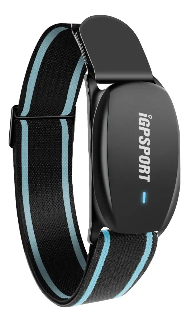 Cinta Cardiaca De Braço Igpsport Hr70 Recarregável 65 Horas Cor Preto/Azul
