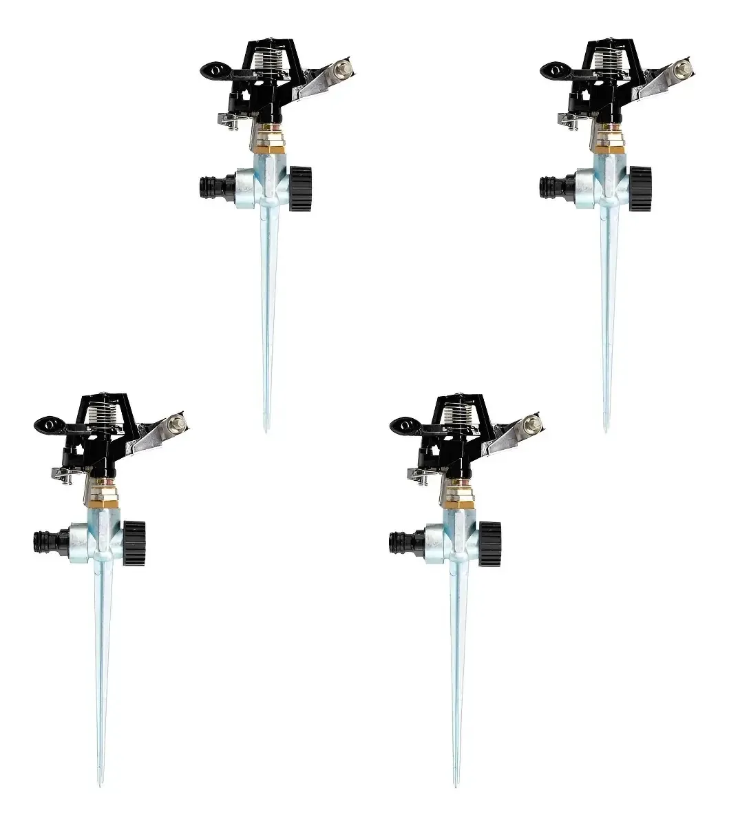 Aspersor de irrigação de metal Kushiro Stake X4 unidades