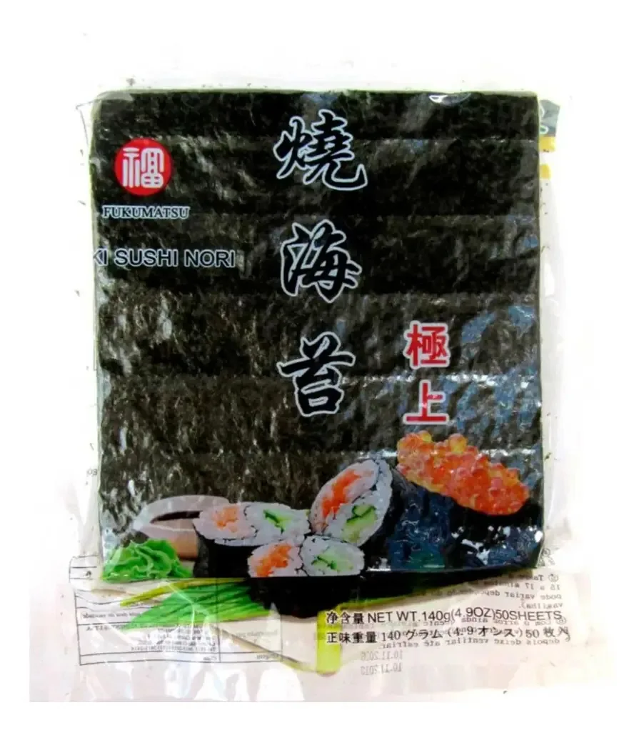Alga Nori 50 Folhas Rei Do File