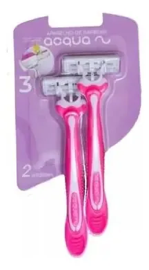Aparelho De Barbear Acqua 03 Lâminas - Rosa