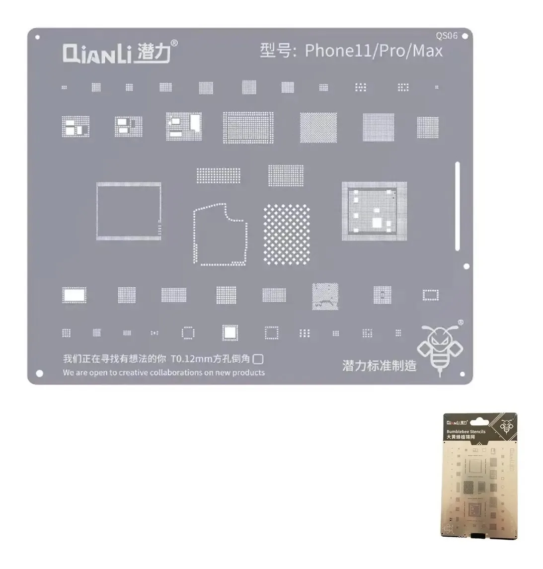 Estêncil compatível com iPhone 11 11 Pro 11 Pro Max Qianli