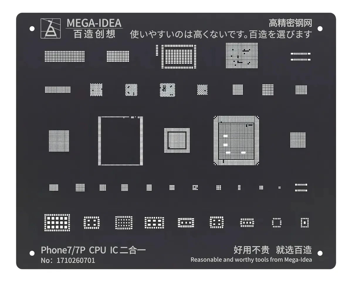 Estêncil Para iPhone 6-14 Pro Max Cpu E Cis (cada Modelo)