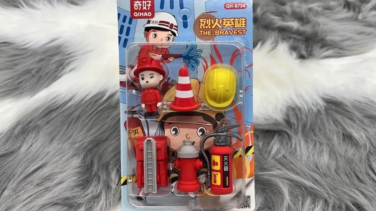 Conjunto de borracha para bombeiros, 6 unidades