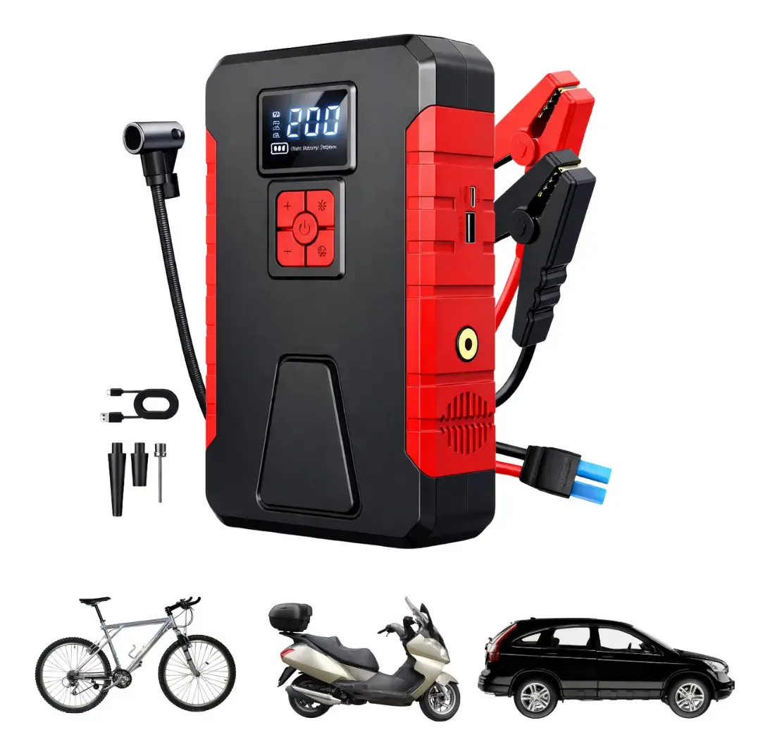 Compressor de bateria de 12 v para motocicleta automotiva 150 Psi Powerbank