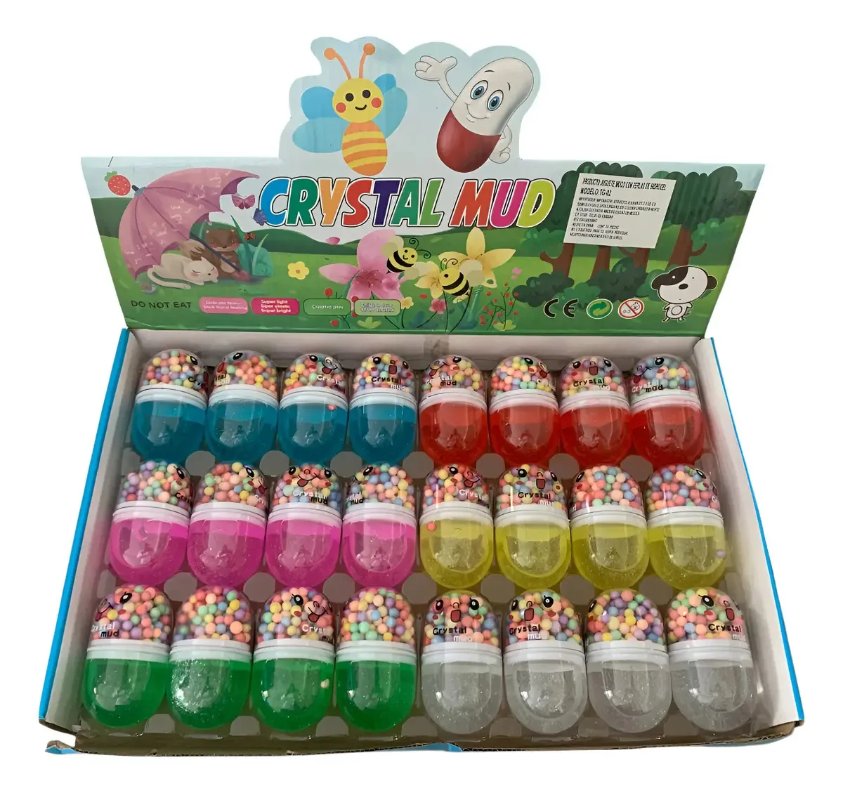 Slime Color Capsule Boy Birthday Party, 24 unidades