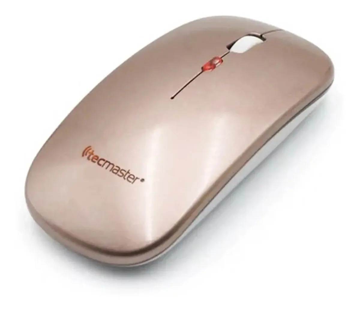 Mouse sem fio rosa recarregável com Bluetooth e 2,4 GHz