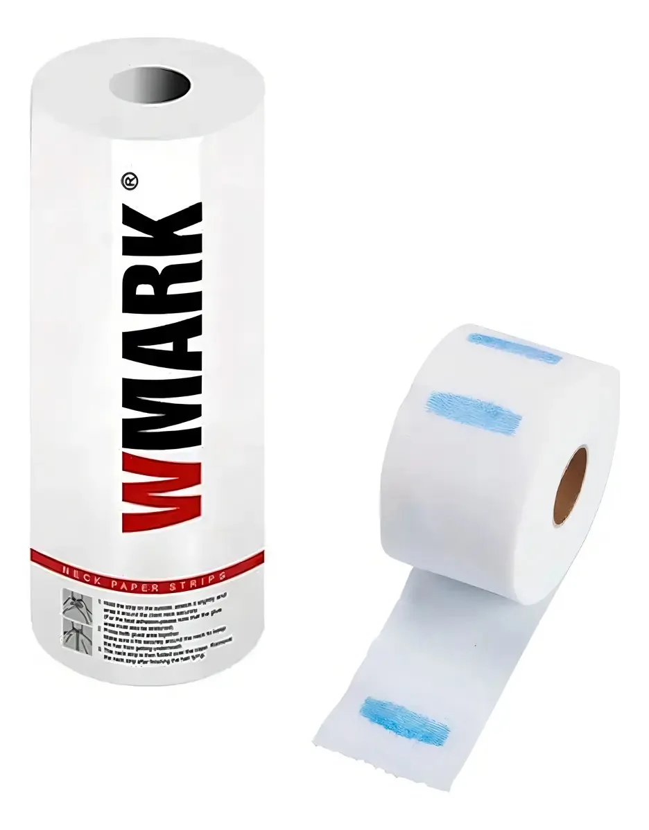 Gola Higiênica Wmark Descartável Rolo 500 Folhas Barbearia