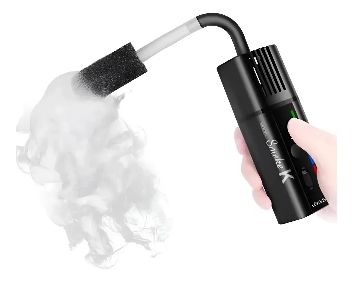 Máquina de fumaça portátil Smoke K 30w, cor preta