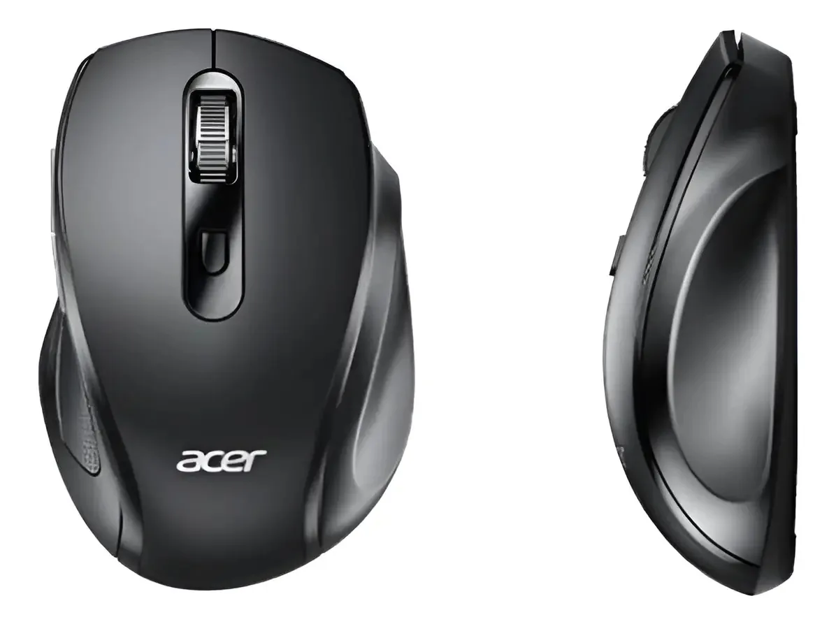 Mouse sem fio Acer L173 para baterias Windows e Mac Os + - preto