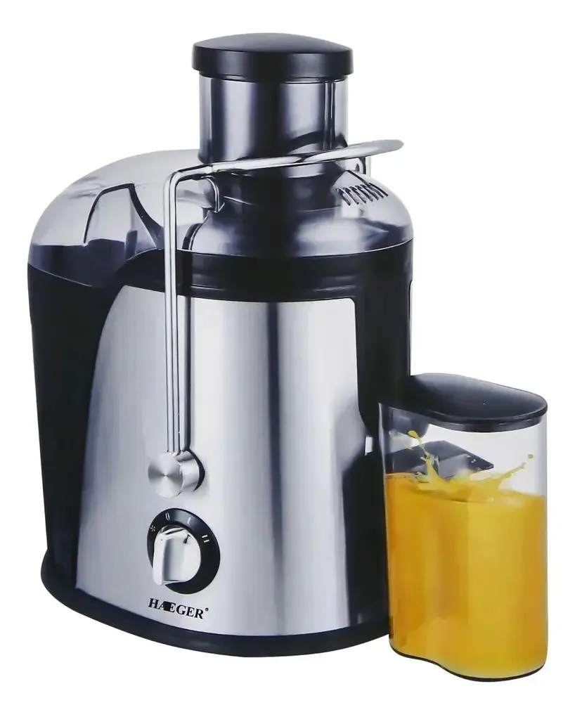 Espremedor de frutas e vegetais Espremedor de frutas e vegetais 500 W em aço inoxidável cromado