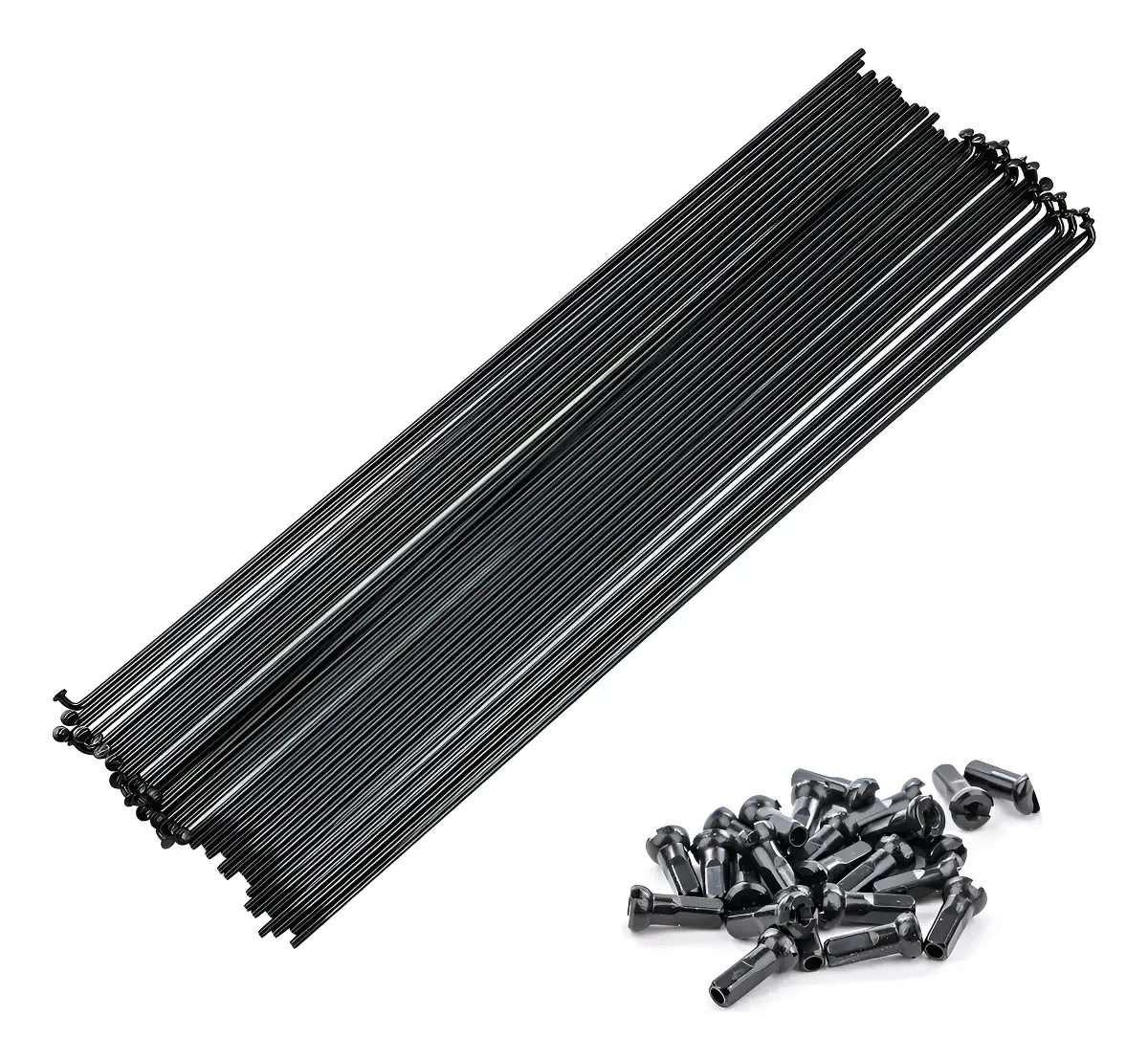 Raios Aço Inox Preto 293mm Para Aro 29 Bicicleta MTB 36 Unidades