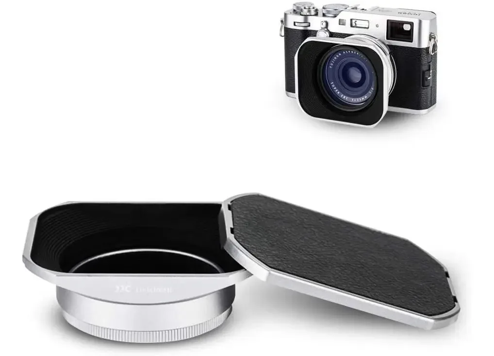 Jjc - Conjunto de capuz de lente para câmera Fuji Fujifil