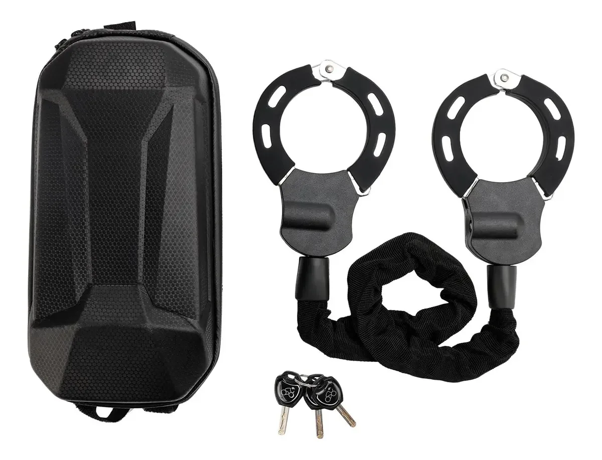 Correntes de segurança para motocicletas e scooters com bolsa