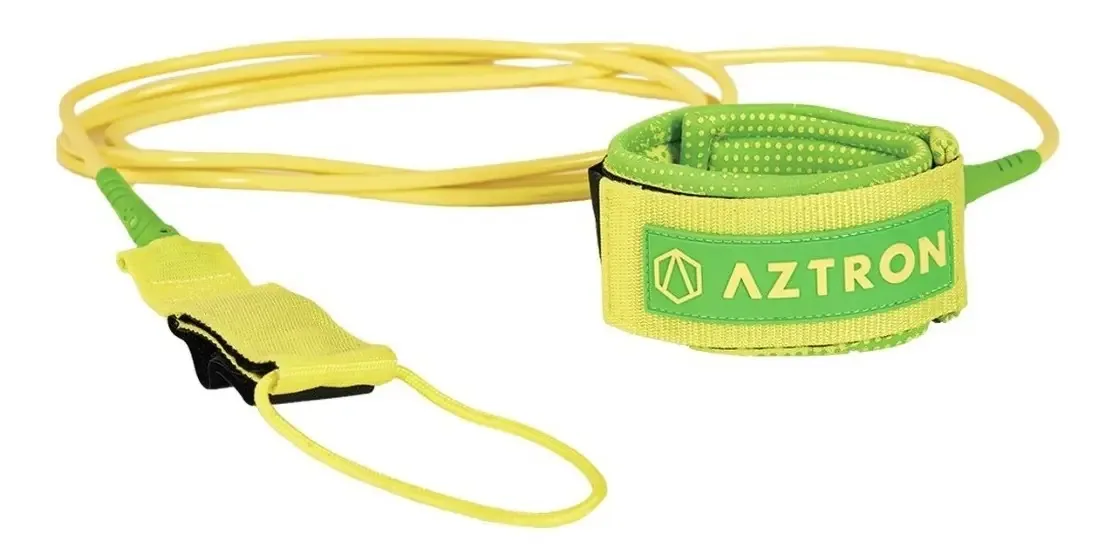 Pita Aztron/sup - Coil Leash Surf 8.0 Amarelo para pranchas