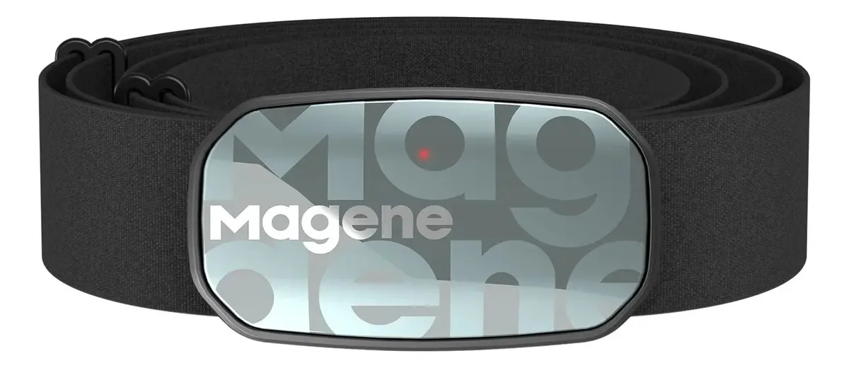 Magene H603 - Alça peitoral para monitor de frequência cardíaca, Ant+ e Bluetooth compatível com alça totalmente ajustável, compatível com iPhone e Android