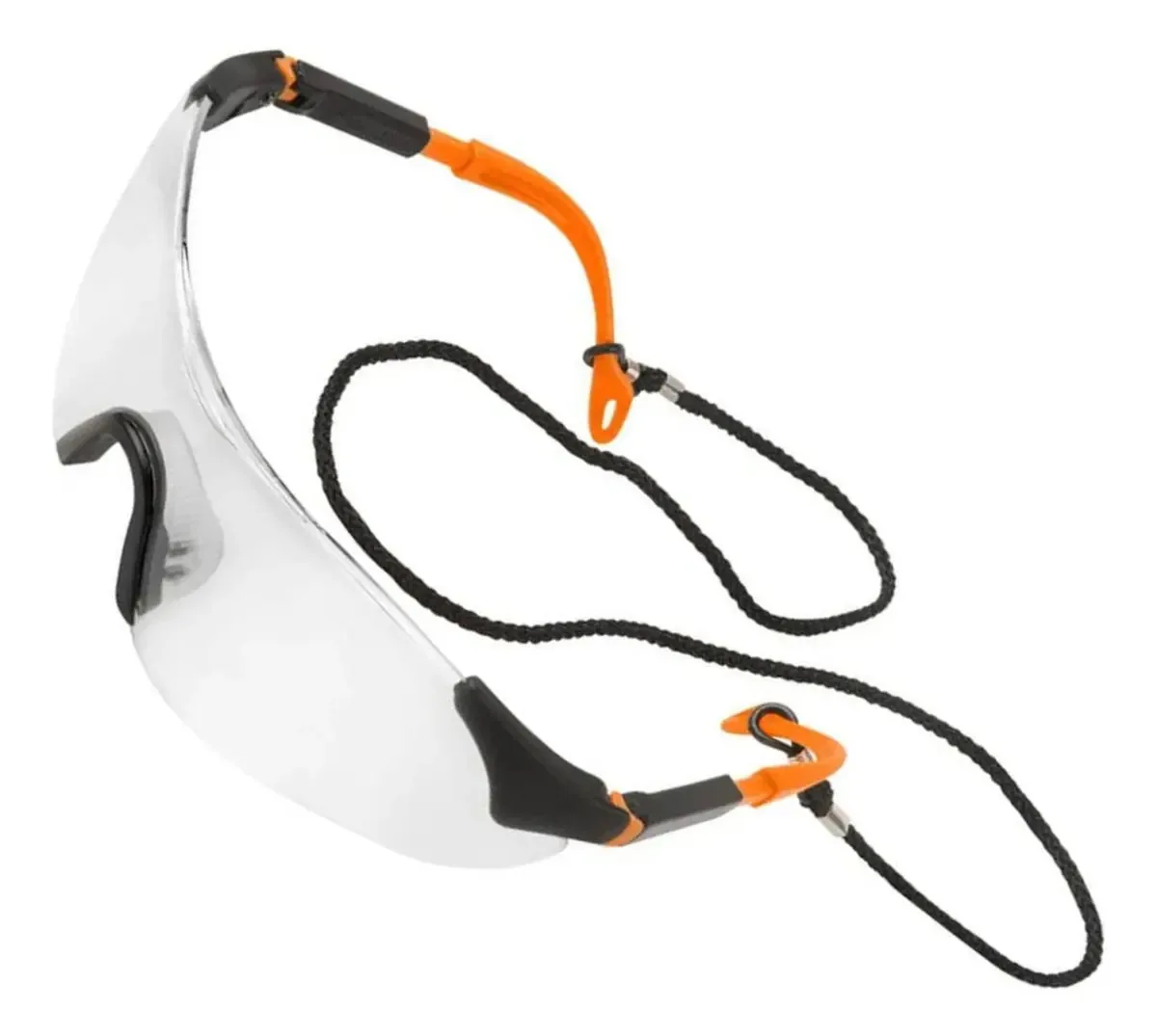 Óculos de segurança Infra Mica transparentes, laranja, 10 unidades de água