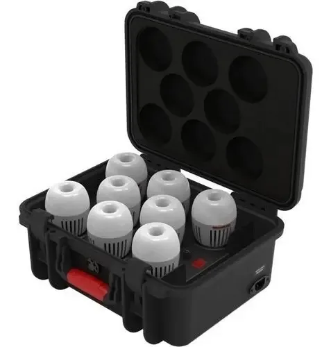 Kit Iluminação Profissional Aputure B7C 8 Lâmpadas LED RGB 50W